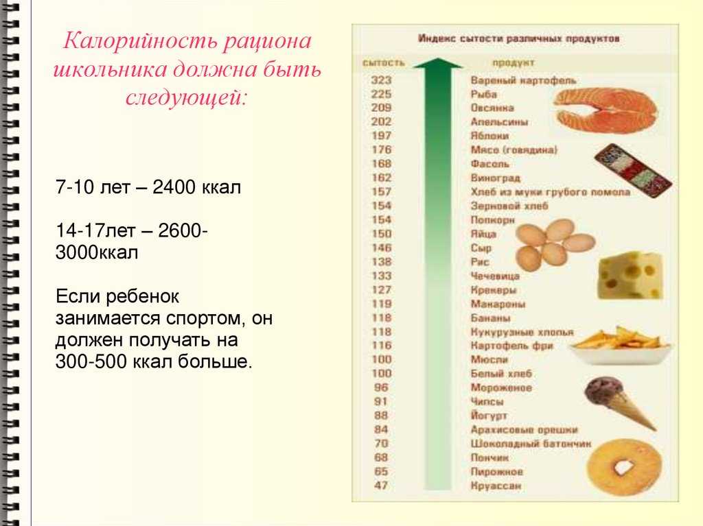 Энергетическая ценность рациона