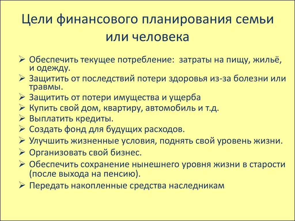 4 цели человека