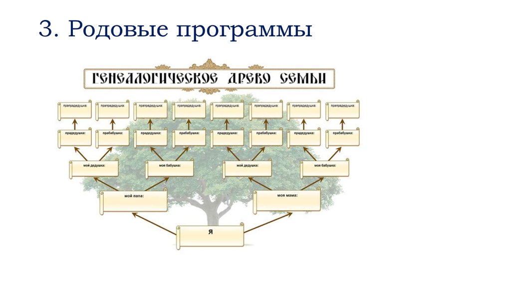 Родовая карта что это