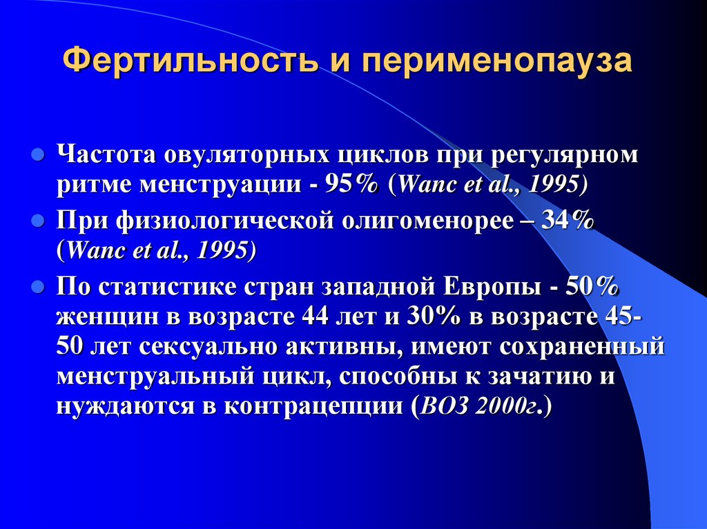 Окно фертильности у женщин что это