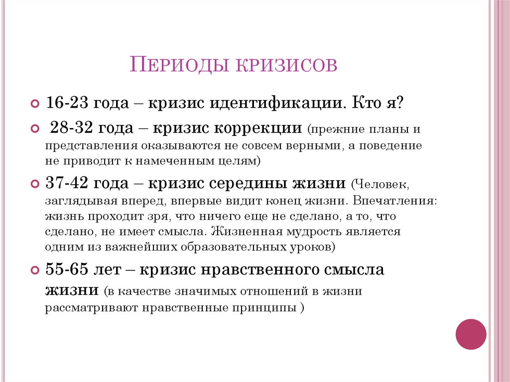 Что было после кризисов. Кризисы по возрастам у женщин. Периоды возрастных кризисов. Кризисы у людей по возрастам. Кризис у мужчин по возрасту таблица.