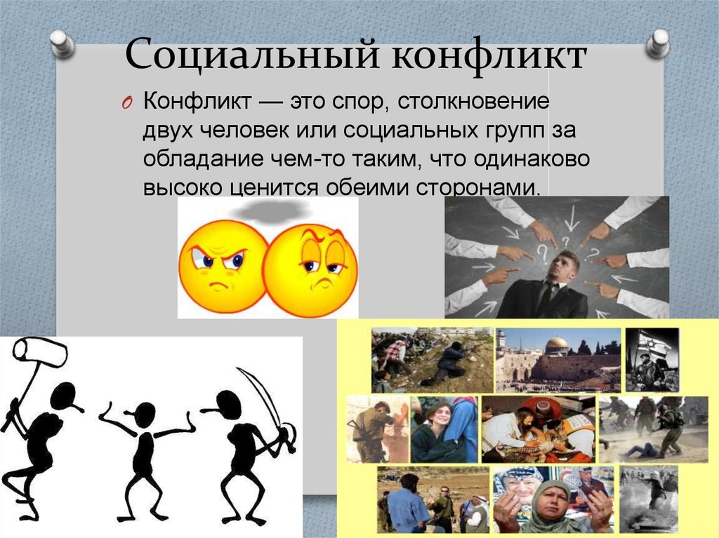 Конфликты в обществе проект