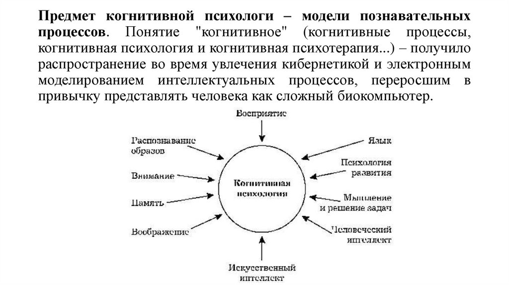 Виды когнитивных схем