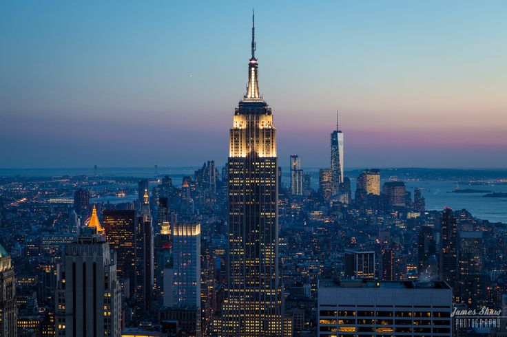 The empire state building in new york