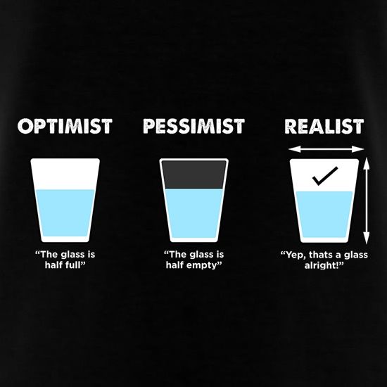 Полный оптимист. Оптимист и пессимист. Оптимист и реалист. Типы оптимист пессимист реалист. Оптимист vs пессимист.