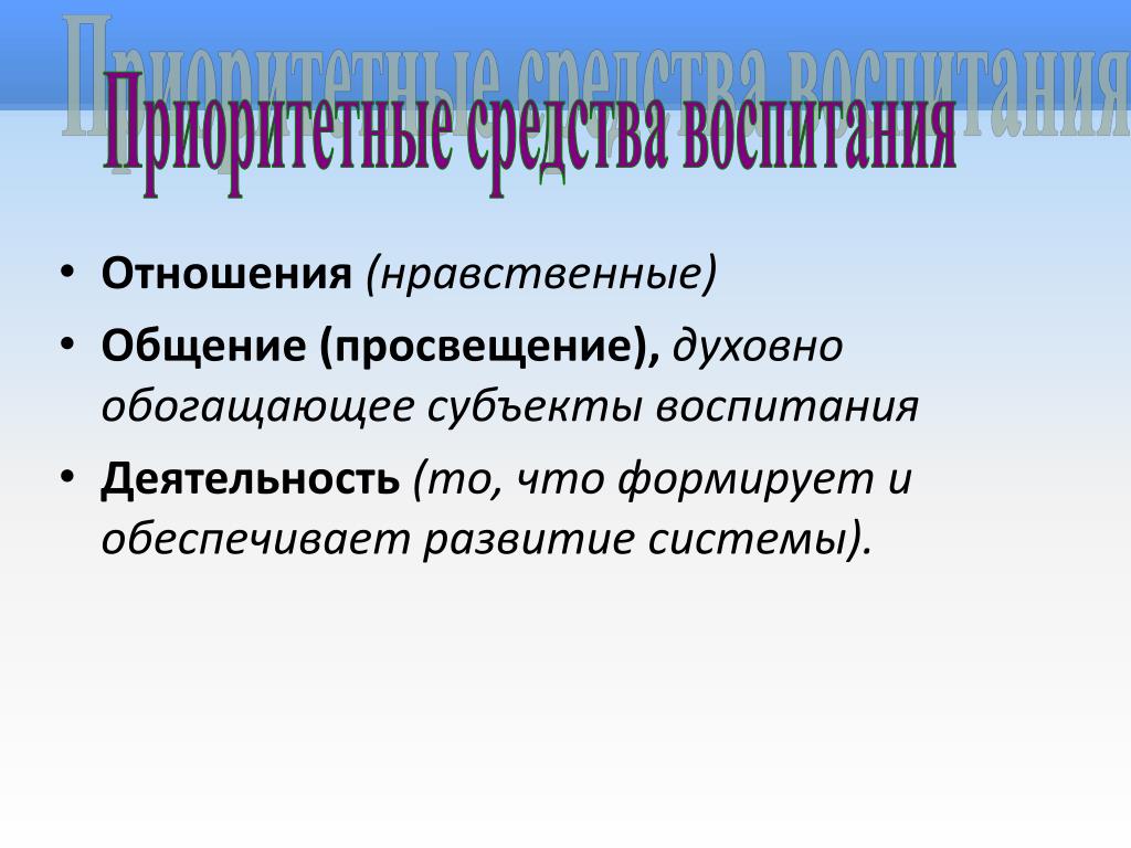 Нравственные отношения