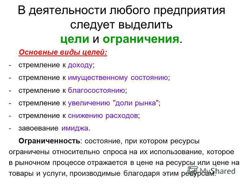 Виды целей организации. Главная цель деятельности любой фирмы. Любое предприятие. Цель работы любого предприятия. Деятельность любого предприятия начинается:.