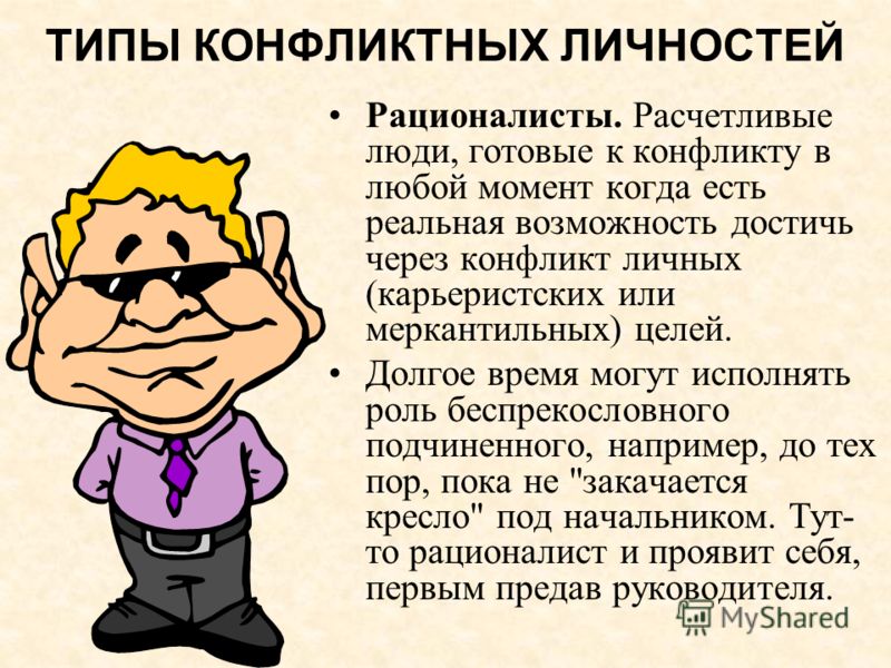 Конфликтный тип личности