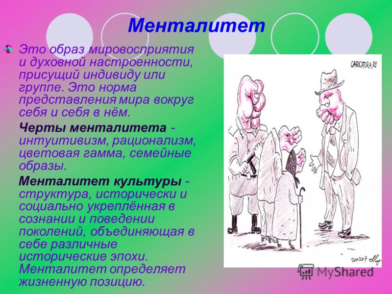 Слово менталитет