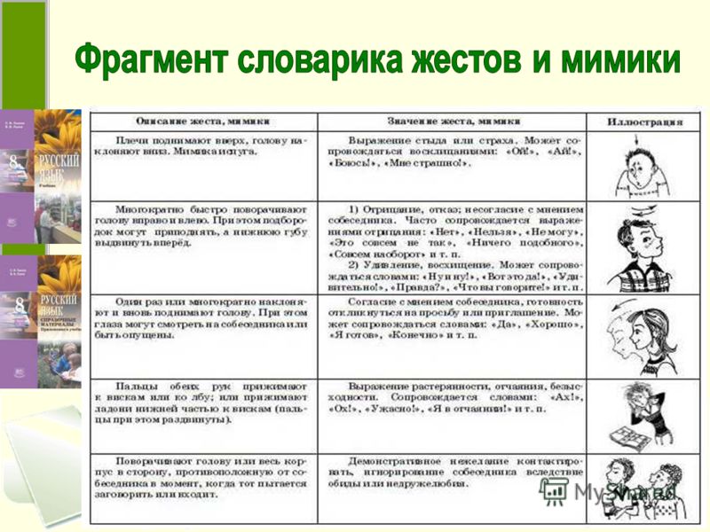 Проект мимика и жесты