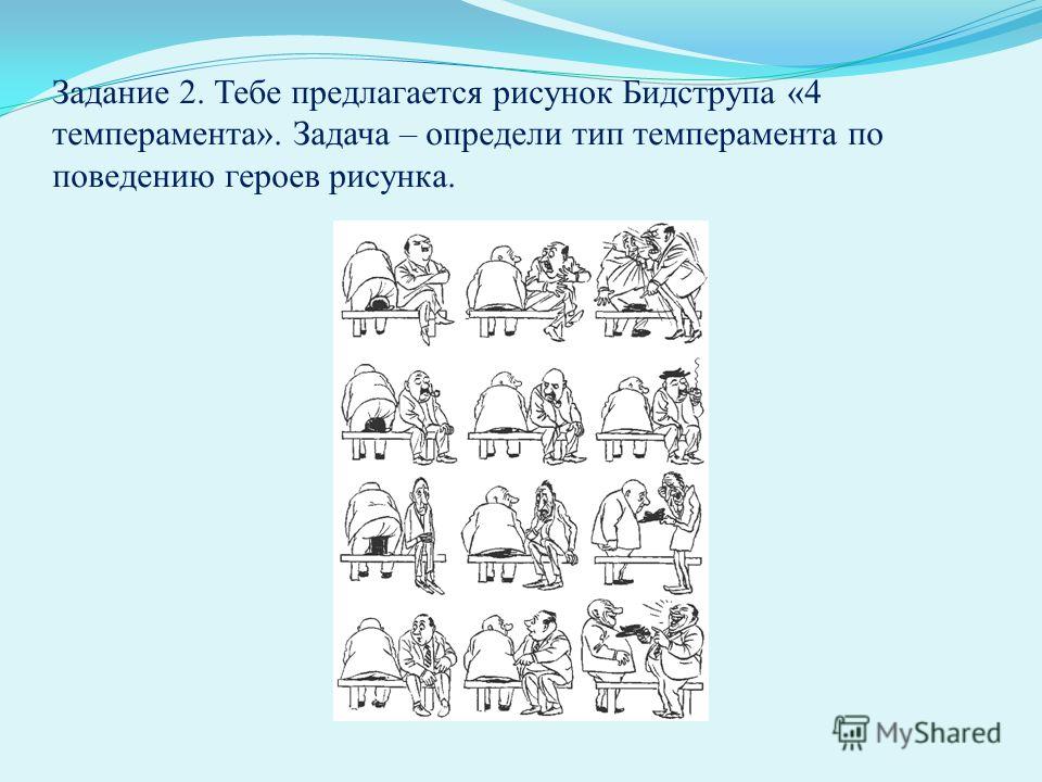 Определите тип темперамента по картинке