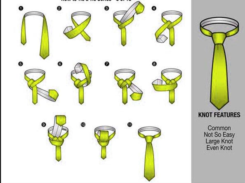 Как завязать галстук пошагово фото красиво