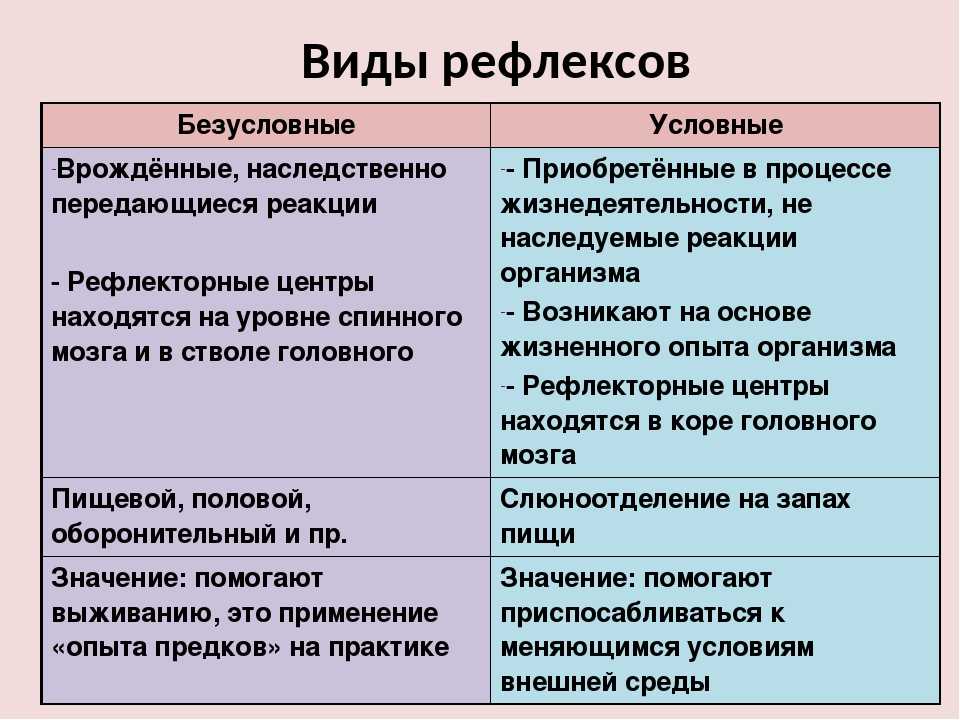 Презентация безусловные рефлексы