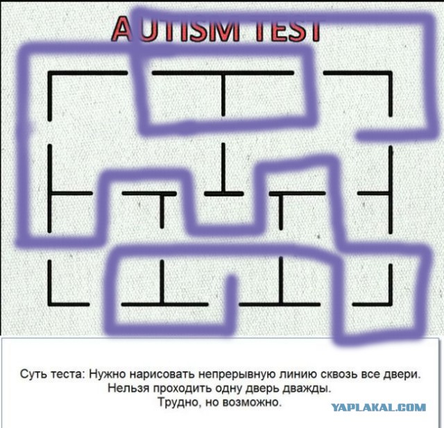 Тест на аутичность у взрослых. Головоломка с пятью прямоугольниками. Головоломка с прямоугольником и линиями. Головоломка с линиями в квадрате. Решение головоломки а в с с линиями.