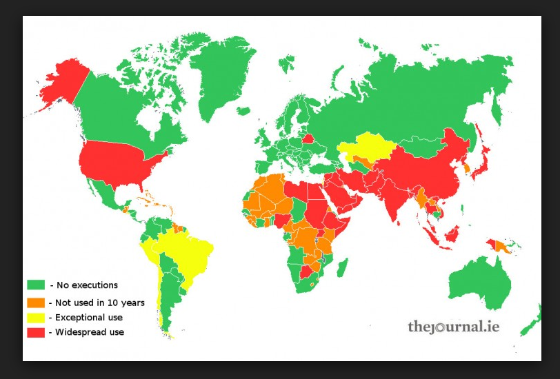 Страны где разрешена казнь