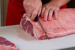 Cut a few steaks from the loin-end of the rib loin