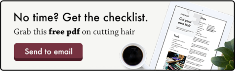 checklist cutting own hair