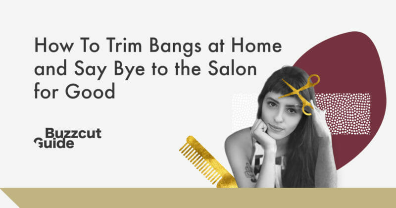 how to trim bangs