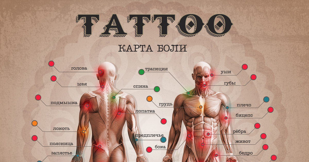 Карта болти татуировок