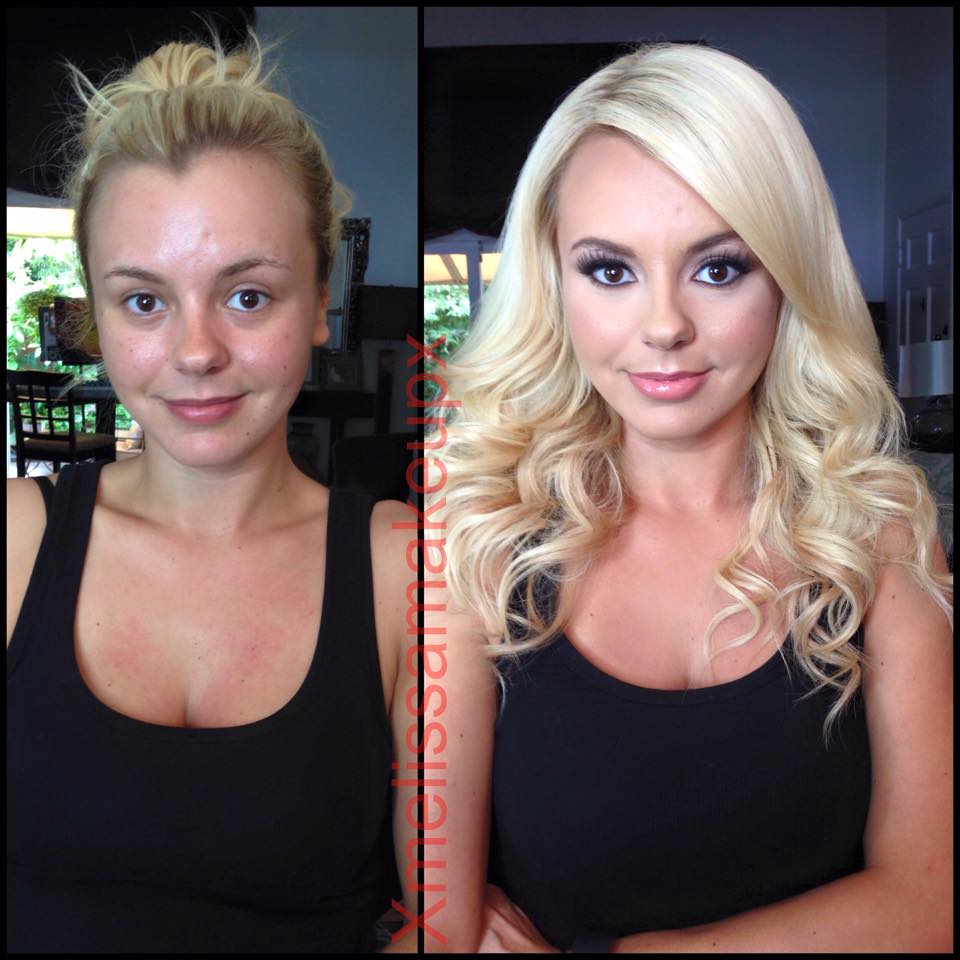 Актрисы до и после макияжа