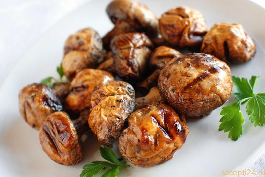 Шампиньоны на мангале Шампиньоны на мангале