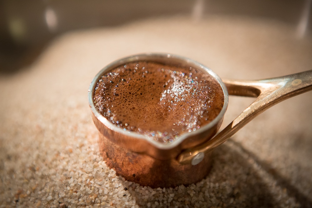 Закипание кофе в Турке