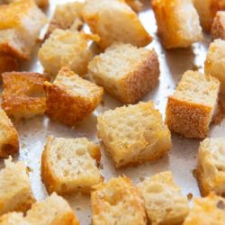 Croutons On a Sheet Pan